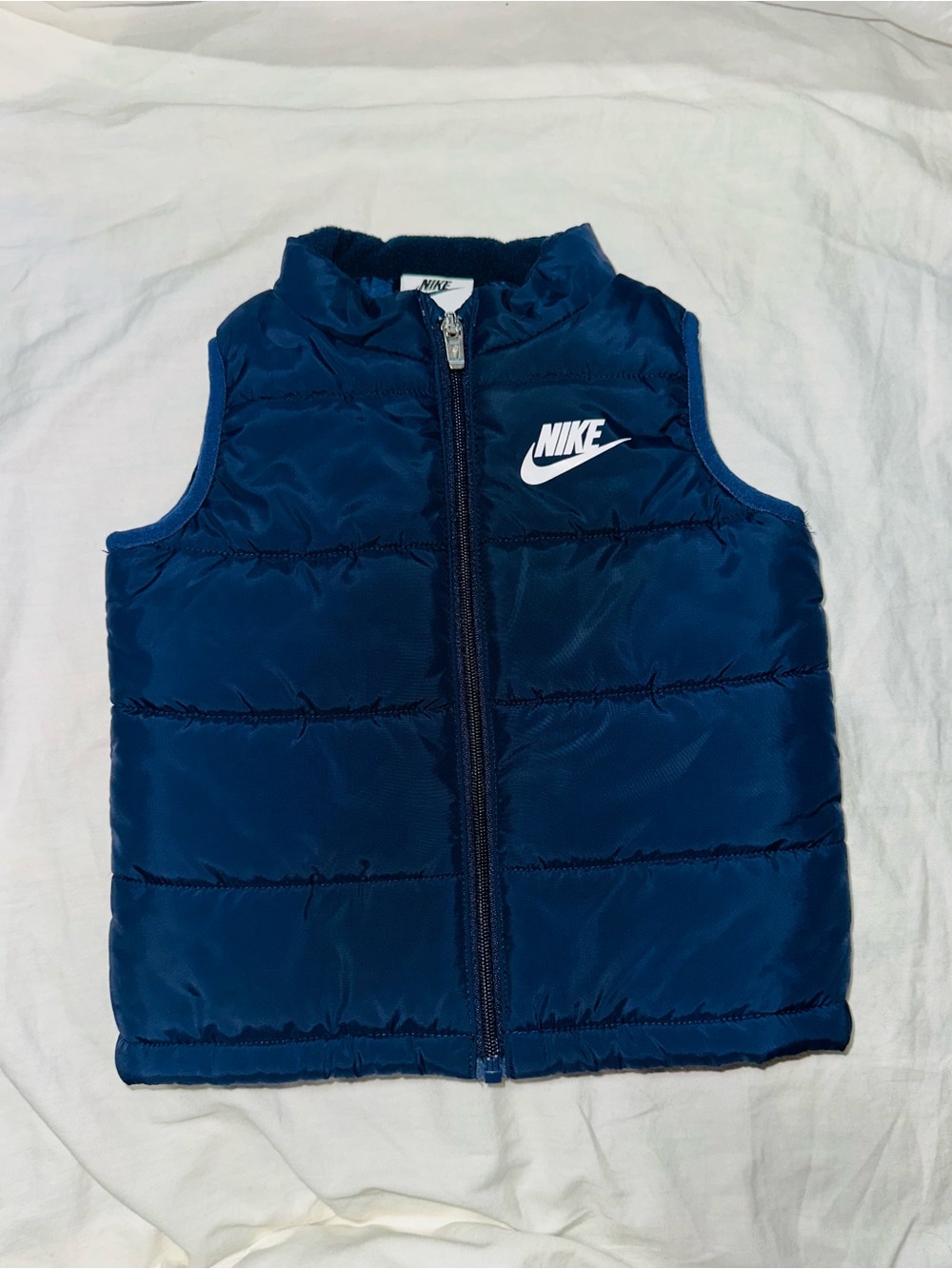 Nike Kids Blue Puffer Vest - Sleeveless Warmth